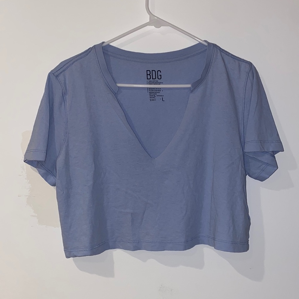 2/$20 Urban Outfitters BDG Cropped Ripped V-Neck Tee